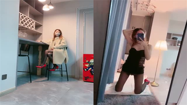 高跟黑丝苗条骚货自慰抠穴,浪叫勾引狼友狂操猛干!