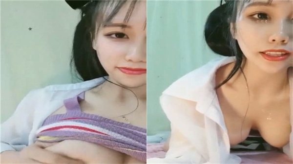 外表清纯水灵的极品美少女，内里淫荡饥渴！黄瓜狂插双穴肛塞自慰高潮喷发